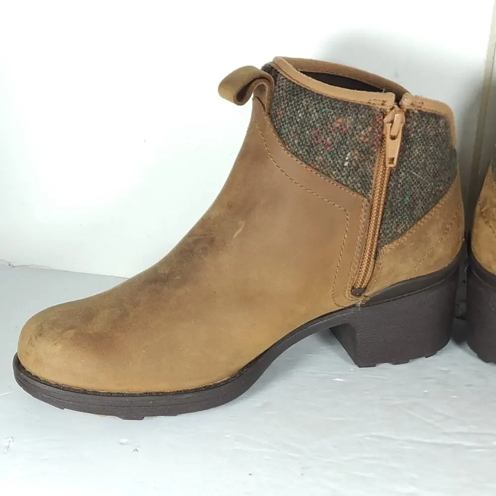 Merrell Women's Chateau II Mid US7 Brown Leather Wool Waterproof Ankle Boots